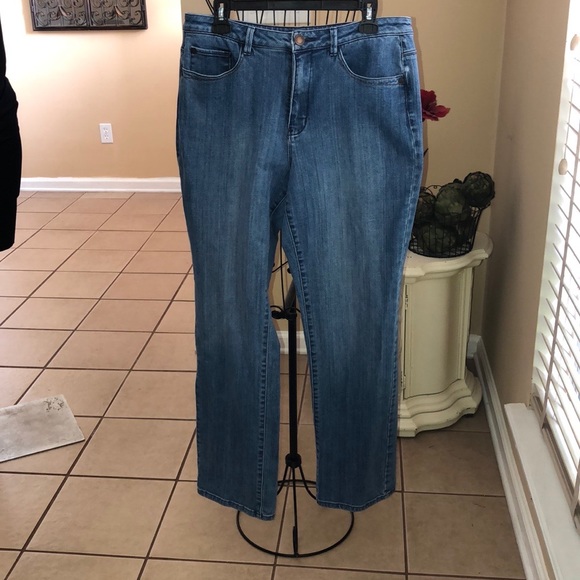 Coldwater Creek Denim - Coldwater Creek 12 High Rise Wide Leg Jeans